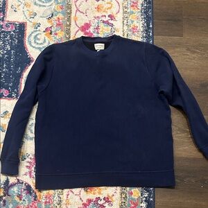Oliver Spencer Deep Blue Crewneck Sweatshirt
